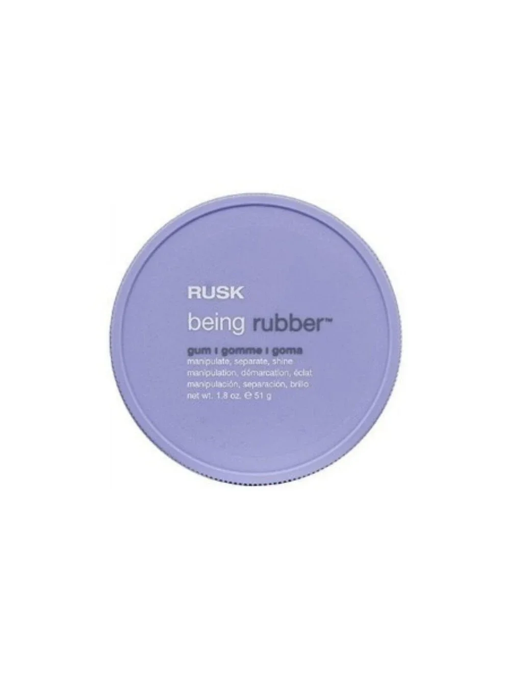 NWT 》2×《 RUSK BEING RUBBER HAIR GUM FOR SEPARATION & SHINE!